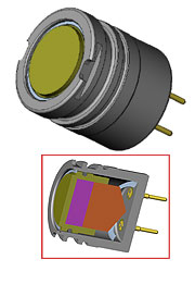 CAD drawing of ultrasonic downhole transducer